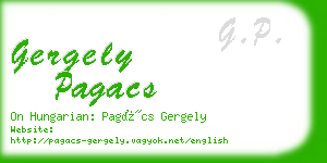 gergely pagacs business card